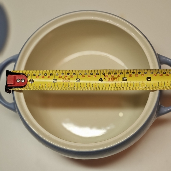 WINFIELD CHINA BLUE PACIFIC ROUND COVERED CASSEROLE *R2SI#3* Made in USA MCM - Picture 11 of 12